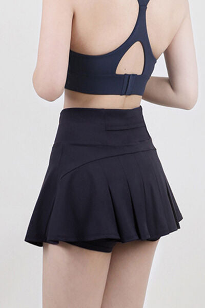 High Waist Pleated Active Skirt - Free Shipping - aurelia-clothing-8955