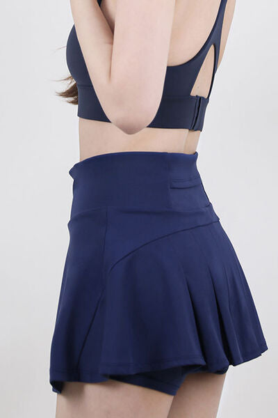 High Waist Pleated Active Skirt - Free Shipping - aurelia-clothing-8955