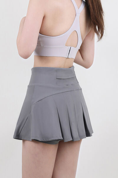 High Waist Pleated Active Skirt - Free Shipping - aurelia-clothing-8955