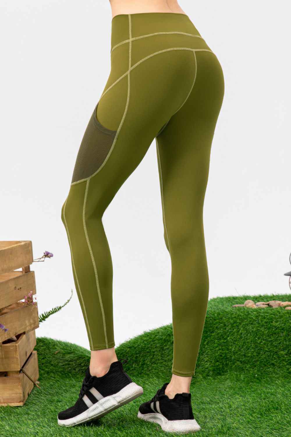 High Waist Slim Fit Long Sports Pants - aurelia-clothing-8955