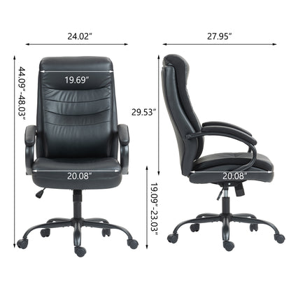 High backrest PU material office chair-Free Shipping - aurelia-clothing-8955