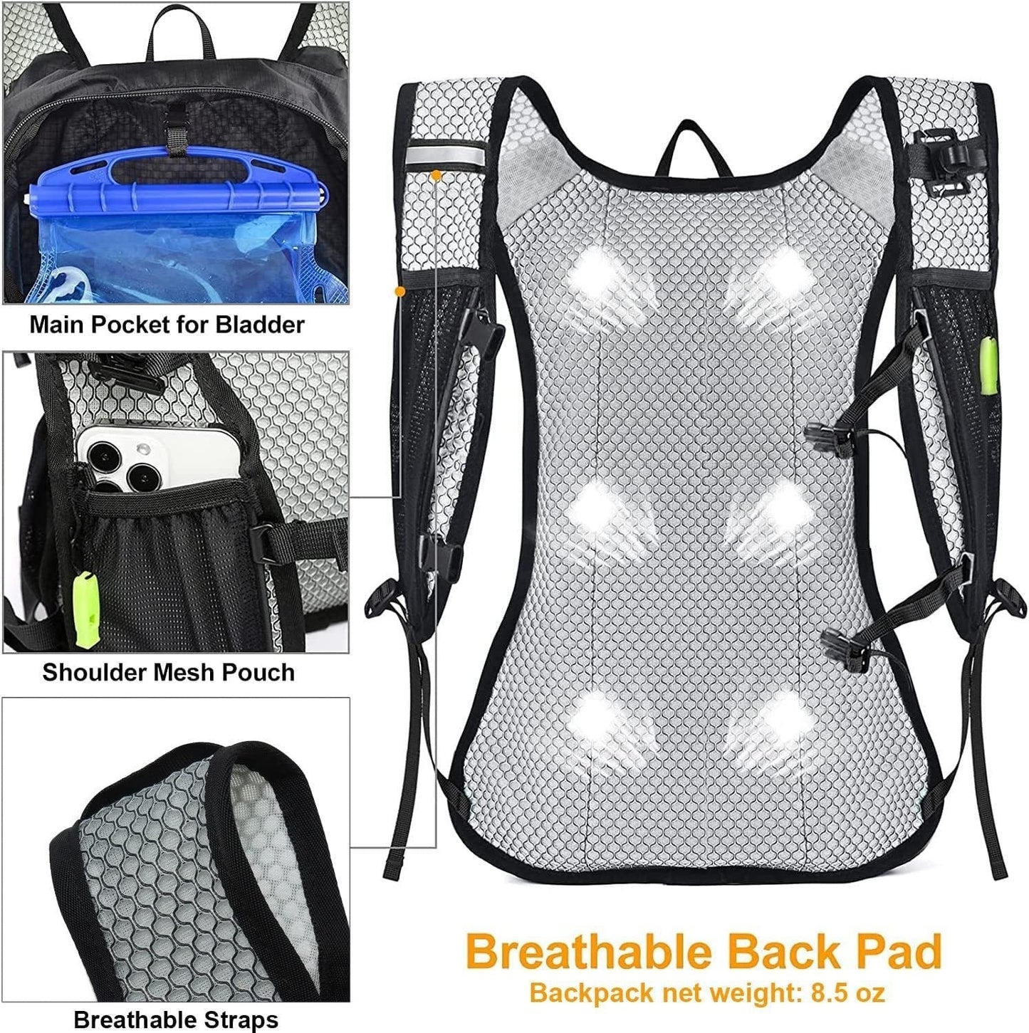 Hiking Bag Outdoor Sports Water Bag Oxford Cloth Backpack Ultra Light Hiking Bag Cycling Water Bag Backpack - Free Shipping - aurelia-clothing-8955