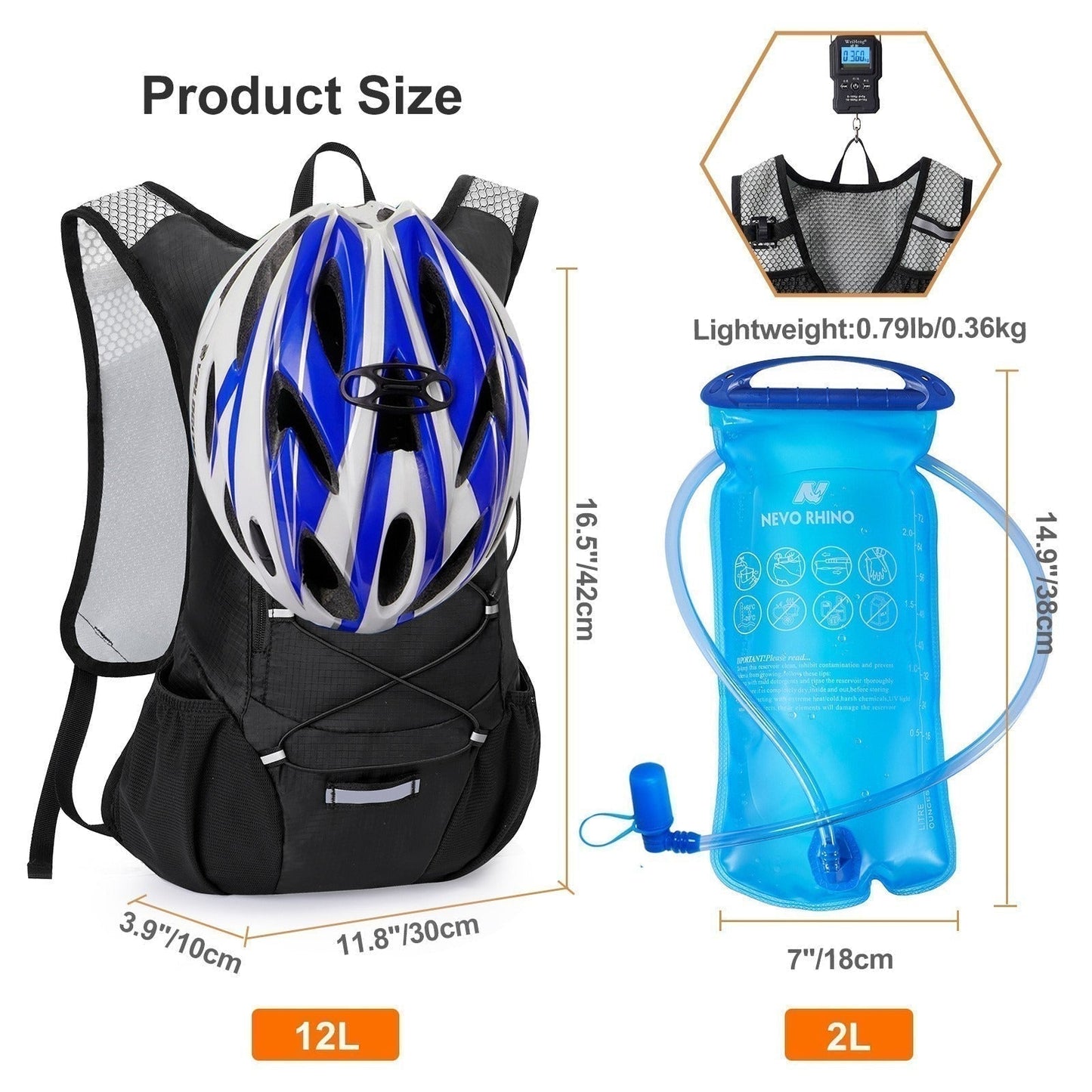 Hiking Bag Outdoor Sports Water Bag Oxford Cloth Backpack Ultra Light Hiking Bag Cycling Water Bag Backpack - Free Shipping - aurelia-clothing-8955