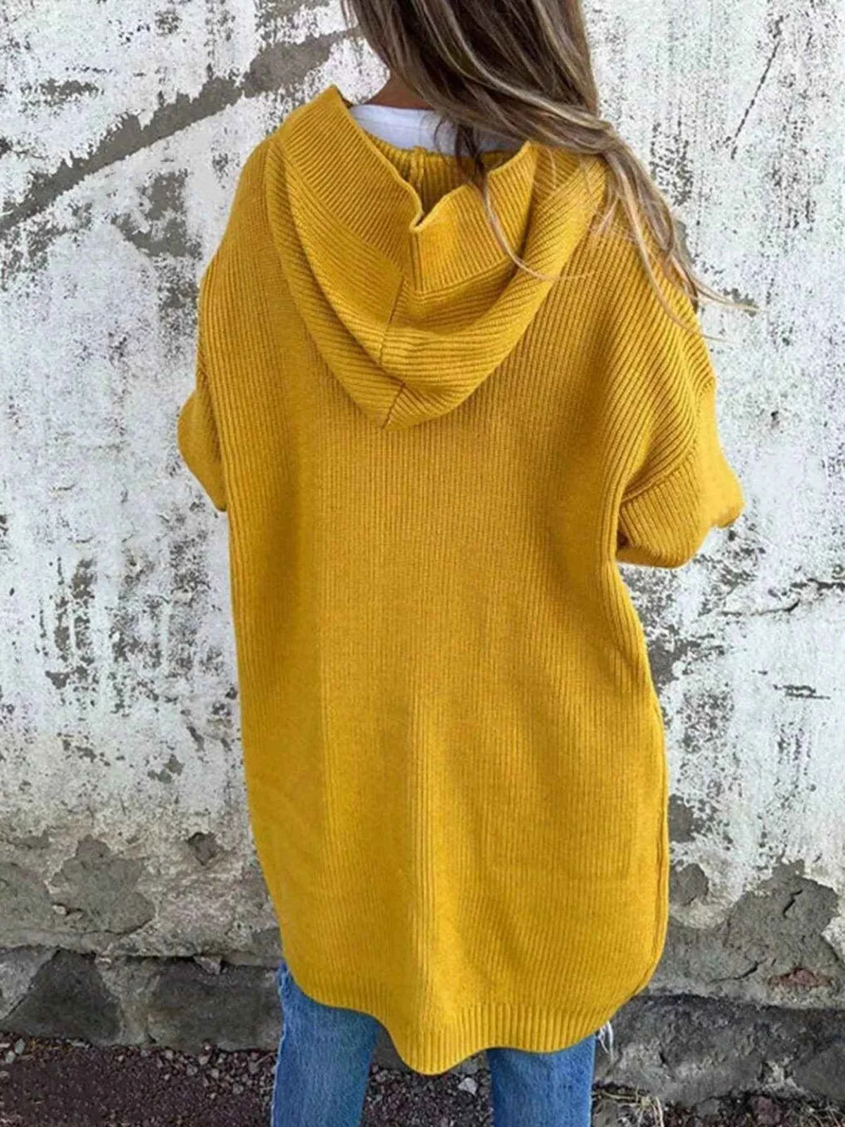 Hooded Cardigan Plus Size-Free Shipping - aurelia-clothing-8955