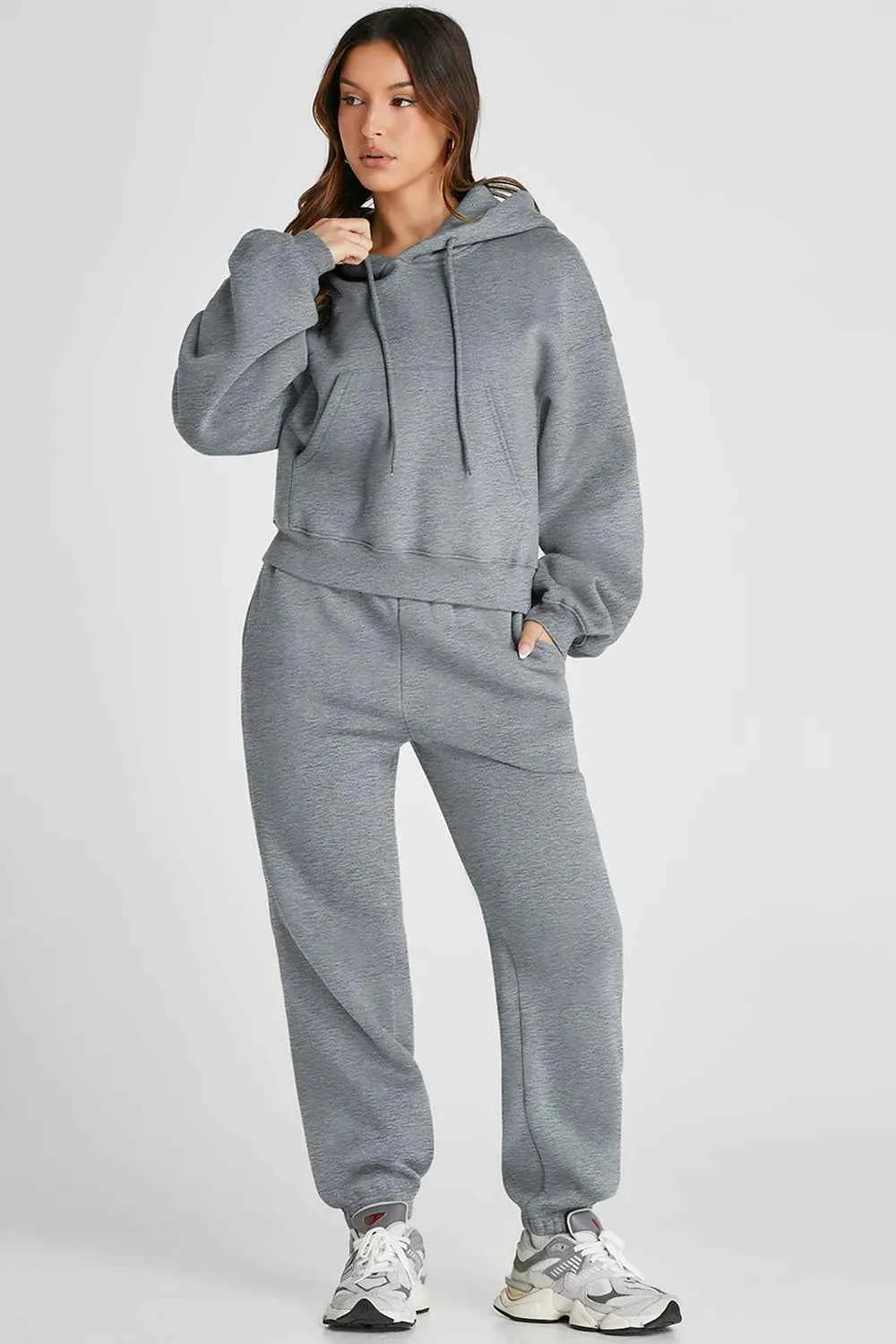 Hooded Top and Pants Active Set-Free Shipping - aurelia-clothing-8955