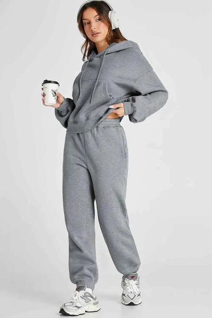 Hooded Top and Pants Active Set-Free Shipping - aurelia-clothing-8955