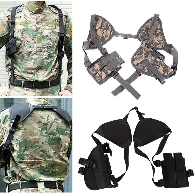 Hotest Left Right Hand Tactical Nylon Gun Holster Universal Pistol Gun Carry Pouch Concealed Shoulder Holster Glock Accessories - Free Shipping - aurelia-clothing-8955