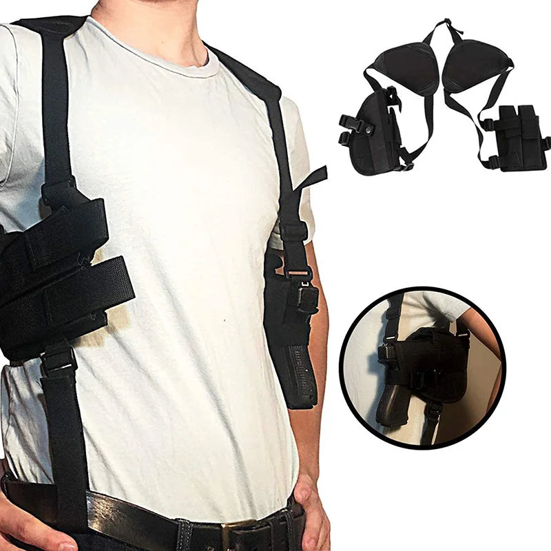Hotest Left Right Hand Tactical Nylon Gun Holster Universal Pistol Gun Carry Pouch Concealed Shoulder Holster Glock Accessories - Free Shipping - aurelia-clothing-8955