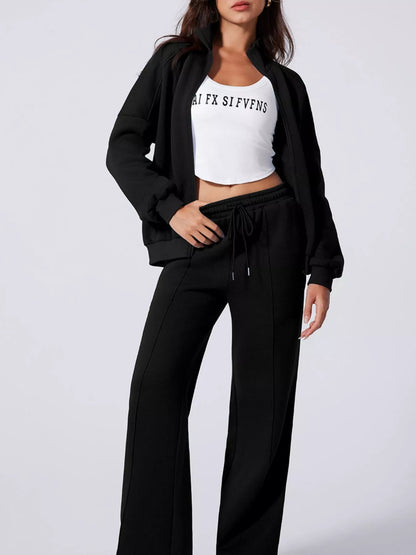 Jacket and Drawstring Pants Active-Free Shipping - aurelia-clothing-8955