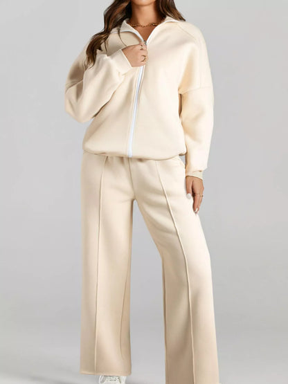 Jacket and Drawstring Pants Active-Free Shipping - aurelia-clothing-8955
