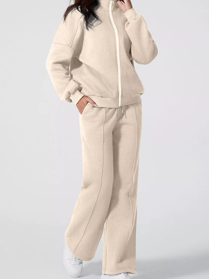 Jacket and Drawstring Pants Active-Free Shipping - aurelia-clothing-8955