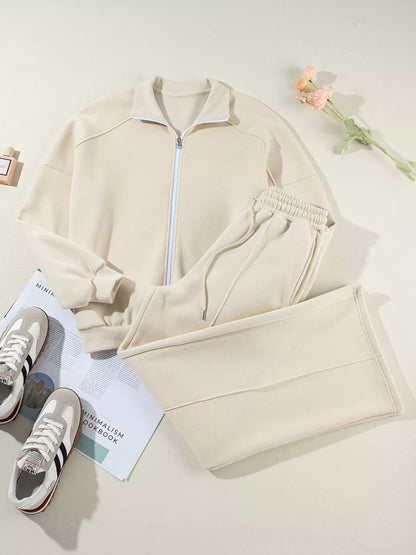 Jacket and Drawstring Pants Active-Free Shipping - aurelia-clothing-8955