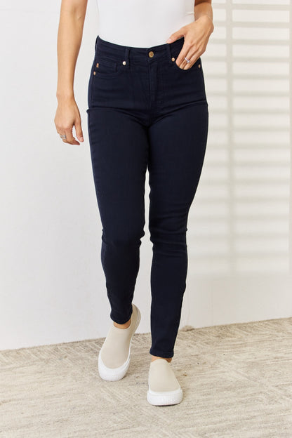 Judy Blue Full Size Garment Dyed Tummy Control Skinny Jeans - Free Shipping - aurelia-clothing-8955