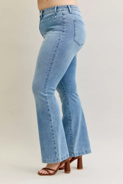 Judy Blue Full Size Mid Rise Bootcut-Free Shipping - aurelia-clothing-8955