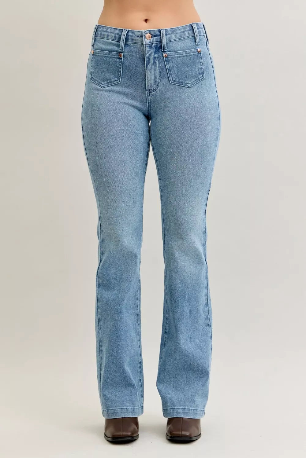 Judy Blue Full Size Mid Rise Bootcut-Free Shipping - aurelia-clothing-8955