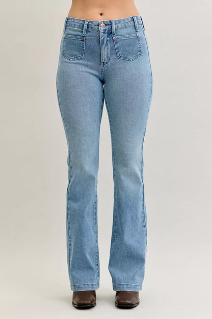 Judy Blue Full Size Mid Rise Bootcut-Free Shipping - aurelia-clothing-8955