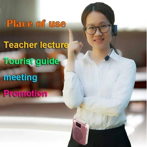K500 Microphone Bluetooth Loudspeaker Portable Auto Pairing USB Charging Voice Amplifier Megaphone Speaker For Teaching - Free Shipping - aurelia-clothing-8955