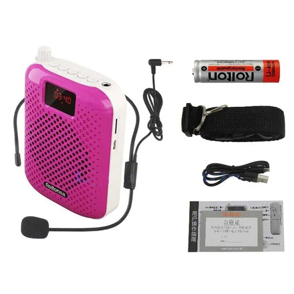 K500 Microphone Bluetooth Loudspeaker Portable Auto Pairing USB Charging Voice Amplifier Megaphone Speaker For Teaching - Free Shipping - aurelia-clothing-8955