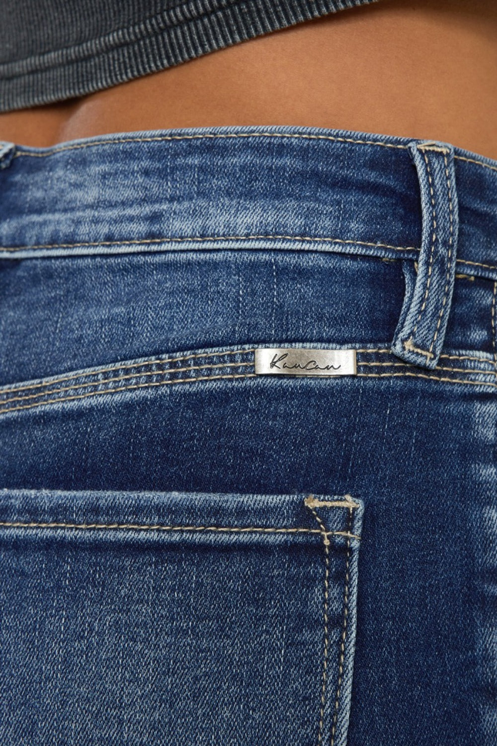 Kancan Full Size Cats Whiskers Button Fly Denim Shorts - aurelia-clothing-8955