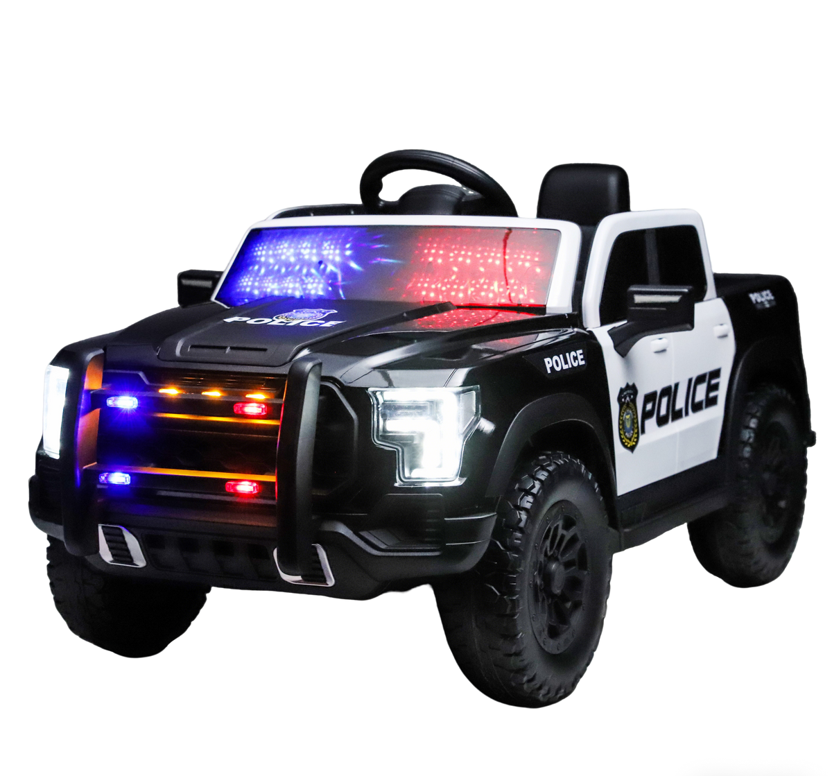 Kids Ride On Police Car, 12V Electric Vehicle-Free Shipping - aurelia-clothing-8955