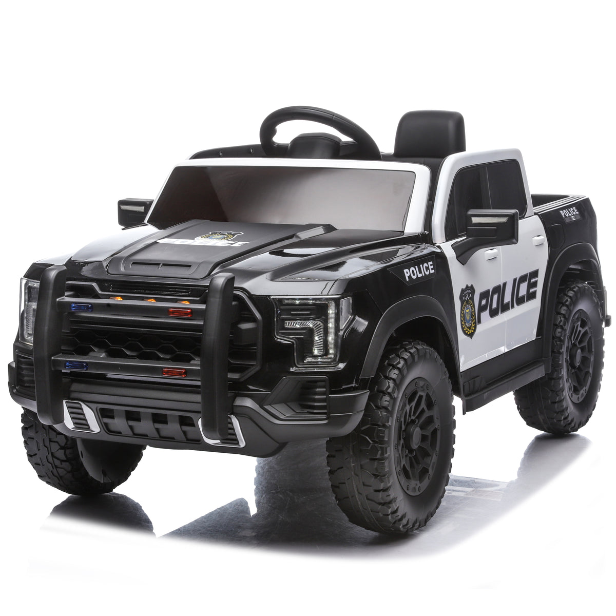 Kids Ride On Police Car, 12V Electric Vehicle-Free Shipping - aurelia-clothing-8955