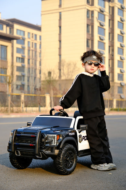 Kids Ride On Police Car, 12V Electric Vehicle-Free Shipping - aurelia-clothing-8955