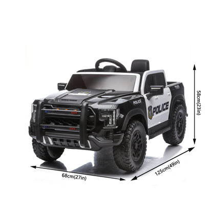 Kids Ride On Police Car, 12V Electric Vehicle-Free Shipping - aurelia-clothing-8955