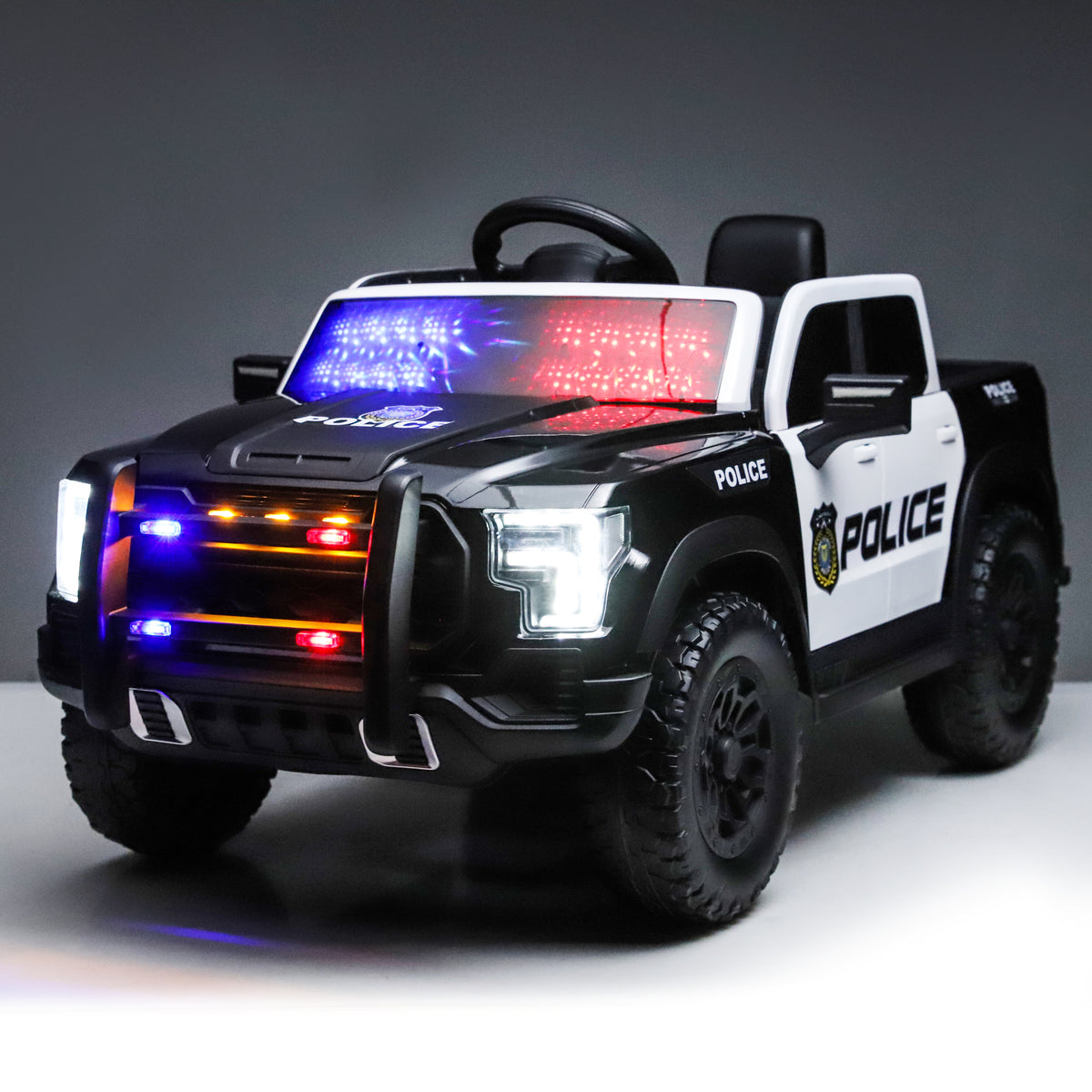 Kids Ride On Police Car, 12V Electric Vehicle-Free Shipping - aurelia-clothing-8955