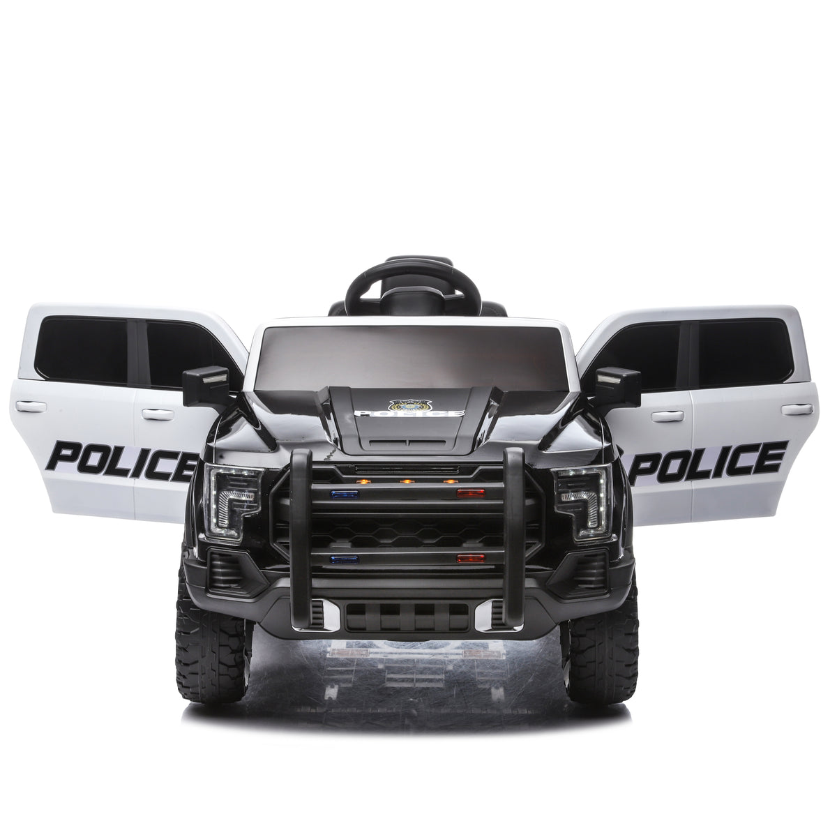 Kids Ride On Police Car, 12V Electric Vehicle-Free Shipping - aurelia-clothing-8955