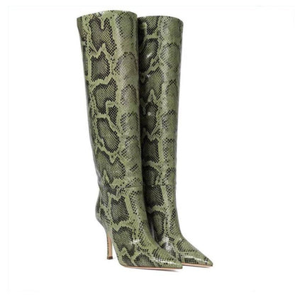 Knee High Boots For Women High Heels Femininas Slip-on Pointed Toe Womens High Boots - Free Shipping - aurelia-clothing-8955