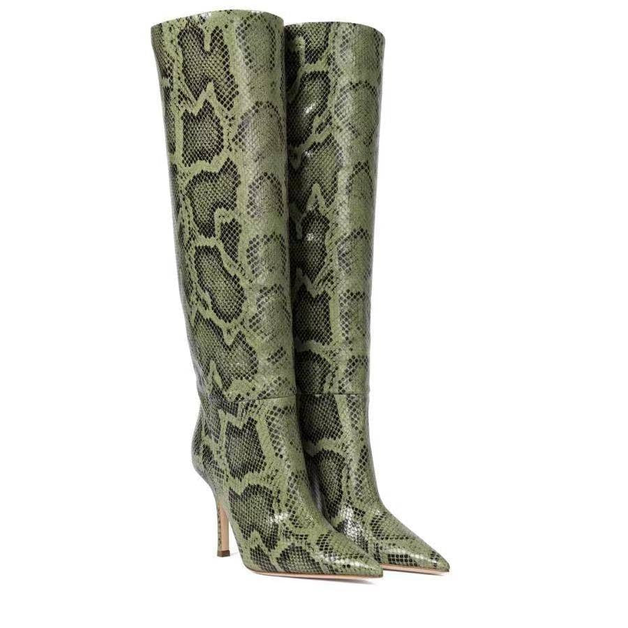 Knee High Boots For Women High Heels Femininas Slip-on Pointed Toe Womens High Boots - Free Shipping - aurelia-clothing-8955