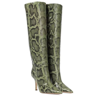 Knee High Boots For Women High Heels Femininas Slip-on Pointed Toe Womens High Boots - Free Shipping - aurelia-clothing-8955