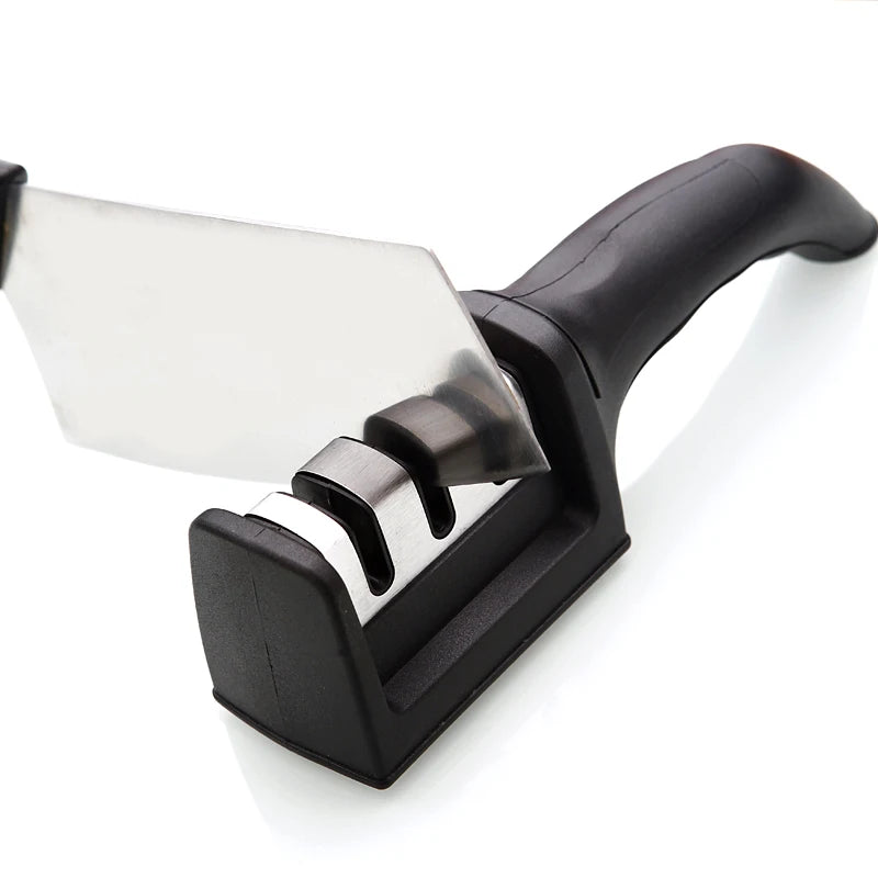 Knife Sharpener Quick Sharpener Professional 3 Stages Sharpener Knife Grinder Non-Slip Silicone Rubber - Free Shipping - aurelia-clothing-8955