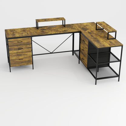 L-Shaped Computer Desk with Power Outlets & USB-C-Free Shipping - aurelia-clothing-8955
