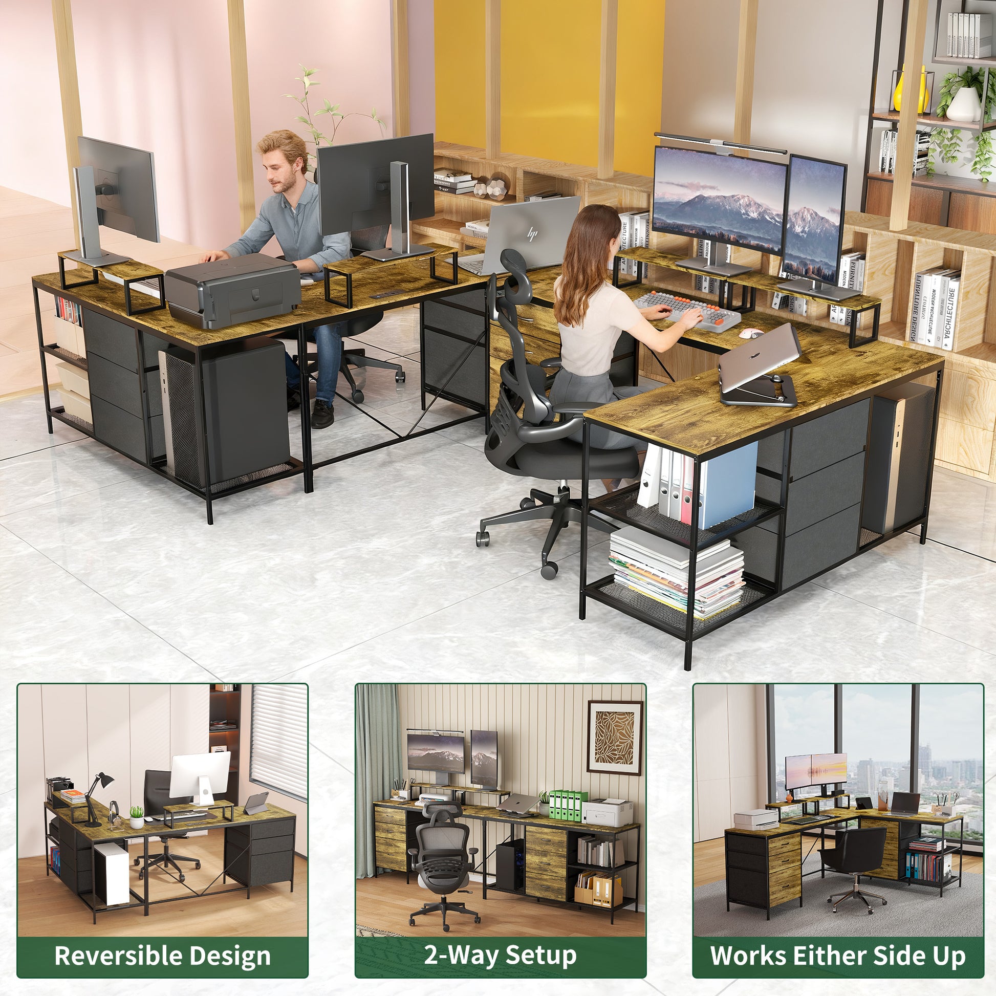 L-Shaped Computer Desk with Power Outlets & USB-C-Free Shipping - aurelia-clothing-8955