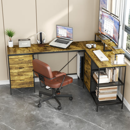 L-Shaped Computer Desk with Power Outlets & USB-C-Free Shipping - aurelia-clothing-8955