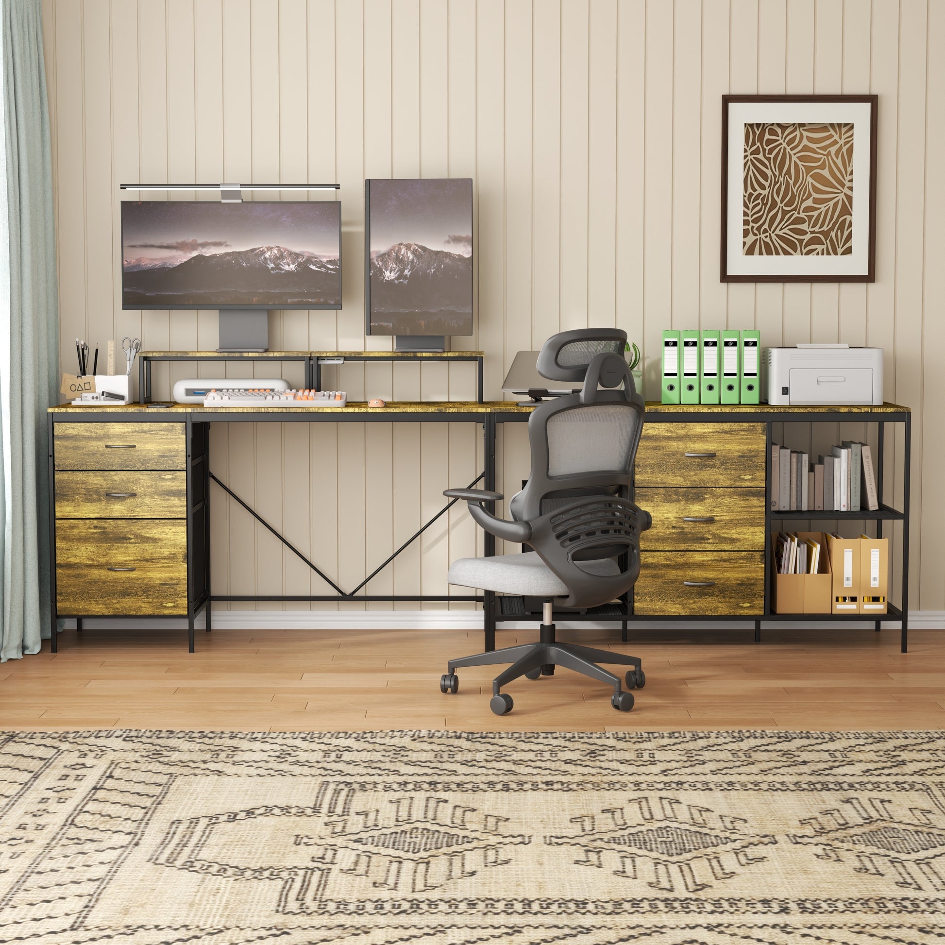 L-Shaped Computer Desk with Power Outlets & USB-C-Free Shipping - aurelia-clothing-8955