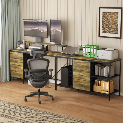 L-Shaped Computer Desk with Power Outlets & USB-C-Free Shipping - aurelia-clothing-8955