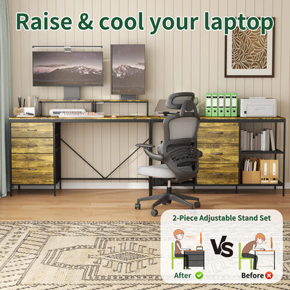L-Shaped Computer Desk with Power Outlets & USB-C-Free Shipping - aurelia-clothing-8955