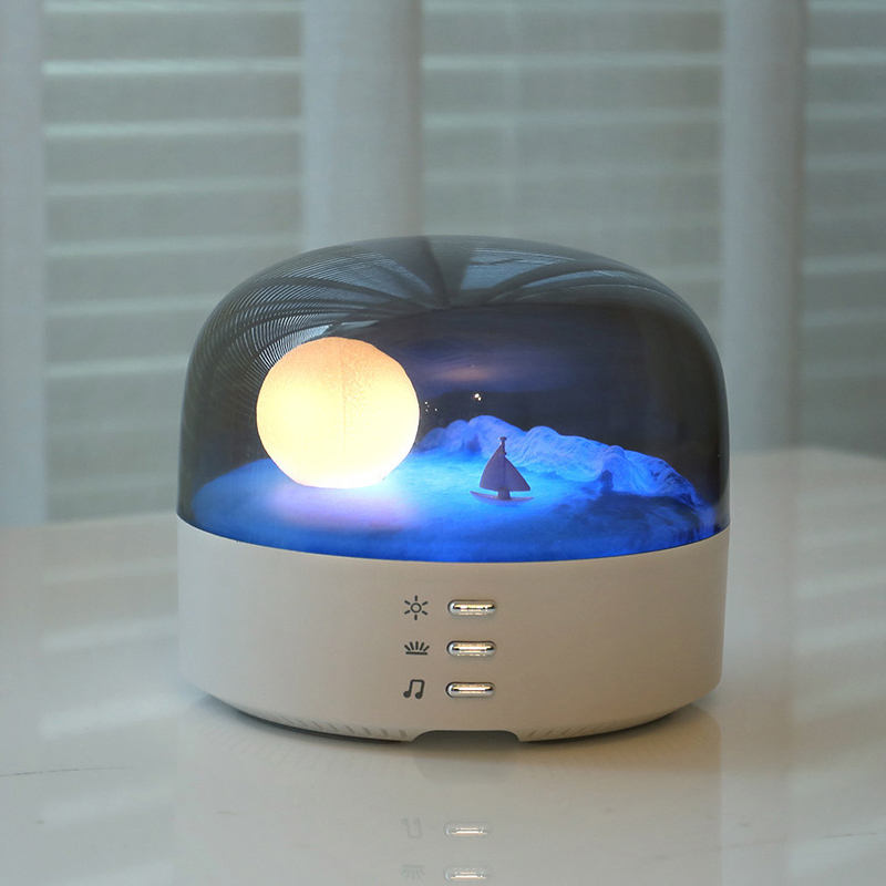 LED Warm Light Table Moon Lamp Decorative Table Light for Reading Room Bedside Living Room Night Light Bluetooth Speaker Lamp - Free Shipping - aurelia-clothing-8955