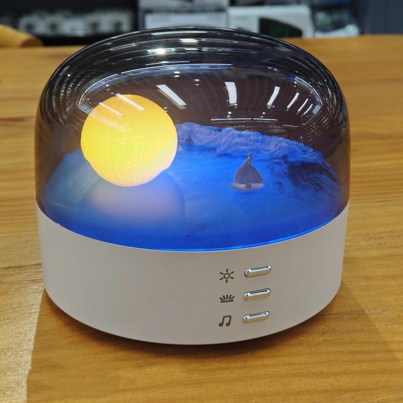 LED Warm Light Table Moon Lamp Decorative Table Light for Reading Room Bedside Living Room Night Light Bluetooth Speaker Lamp - Free Shipping - aurelia-clothing-8955