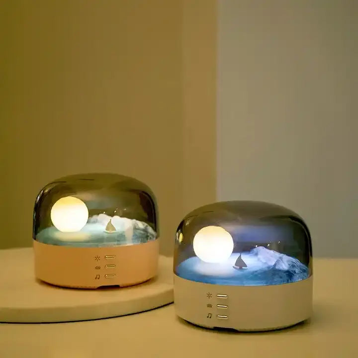 LED Warm Light Table Moon Lamp Decorative Table Light for Reading Room Bedside Living Room Night Light Bluetooth Speaker Lamp - Free Shipping - aurelia-clothing-8955