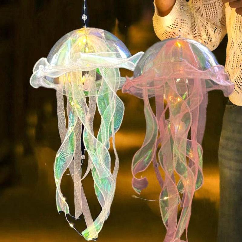 LED decorative hanging jellyfishlight realistic Handmade jelly fish led jellyfish light lantern - Free Shipping - aurelia-clothing-8955