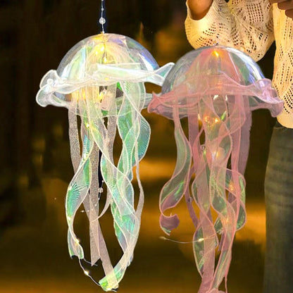 LED decorative hanging jellyfishlight realistic Handmade jelly fish led jellyfish light lantern - Free Shipping - aurelia-clothing-8955
