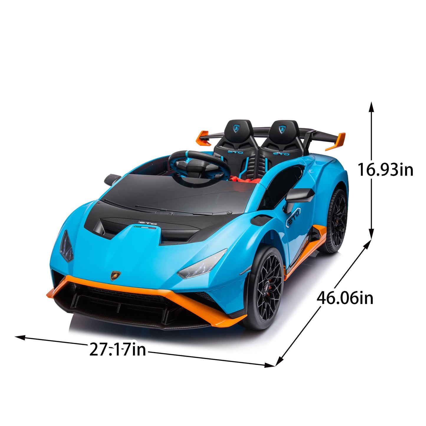 Lamborghini Huracan Sto 24V Kids Electric Ride-On Drift Car-Free Shipping - aurelia-clothing-8955