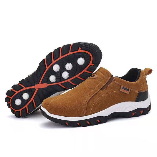 Large size outdoor leisure mens shoes, spring and autumn new sports and leisure shoes, fashionable round toe - Free Shipping - aurelia-clothing-8955