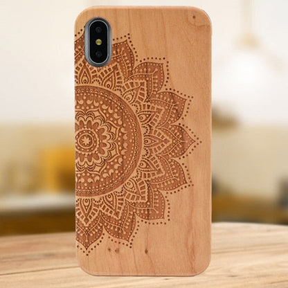 Laser Engraving Real Wood Cell Phone Case for iPhone XS MAX XR 7 8PLUS X Wooden Unique Shock Customized Bamboo Phone Cover Shell-Free Shipping - aurelia-clothing-8955