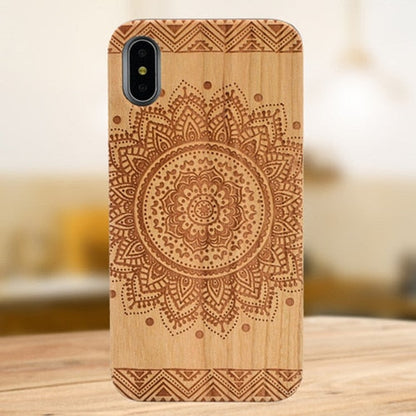 Laser Engraving Real Wood Cell Phone Case for iPhone XS MAX XR 7 8PLUS X Wooden Unique Shock Customized Bamboo Phone Cover Shell-Free Shipping - aurelia-clothing-8955