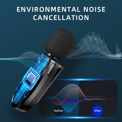Lavalier Wireless Microphone Outdoor Live Broadcast Internet Celebrity Carry 2.4G Radio Noise Reduction Small Microphone - Free Shipping - aurelia-clothing-8955