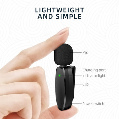 Lavalier Wireless Microphone Outdoor Live Broadcast Internet Celebrity Carry 2.4G Radio Noise Reduction Small Microphone - Free Shipping - aurelia-clothing-8955